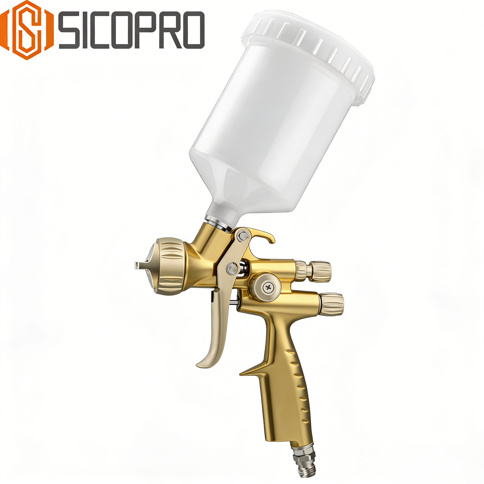 SK‑335DL LVLP Spray Gun – Gold