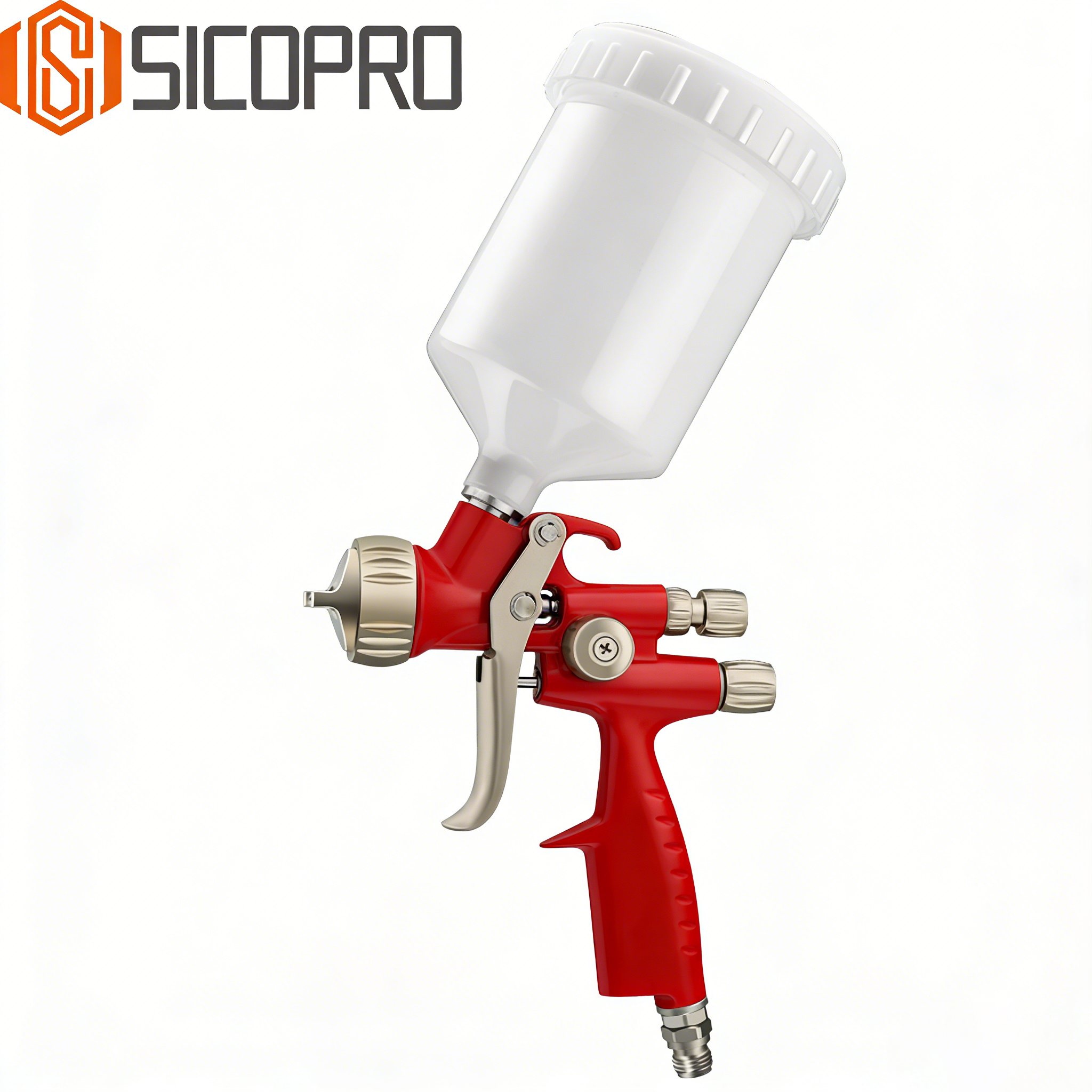 SK‑335DL LVLP Spray Gun – Red