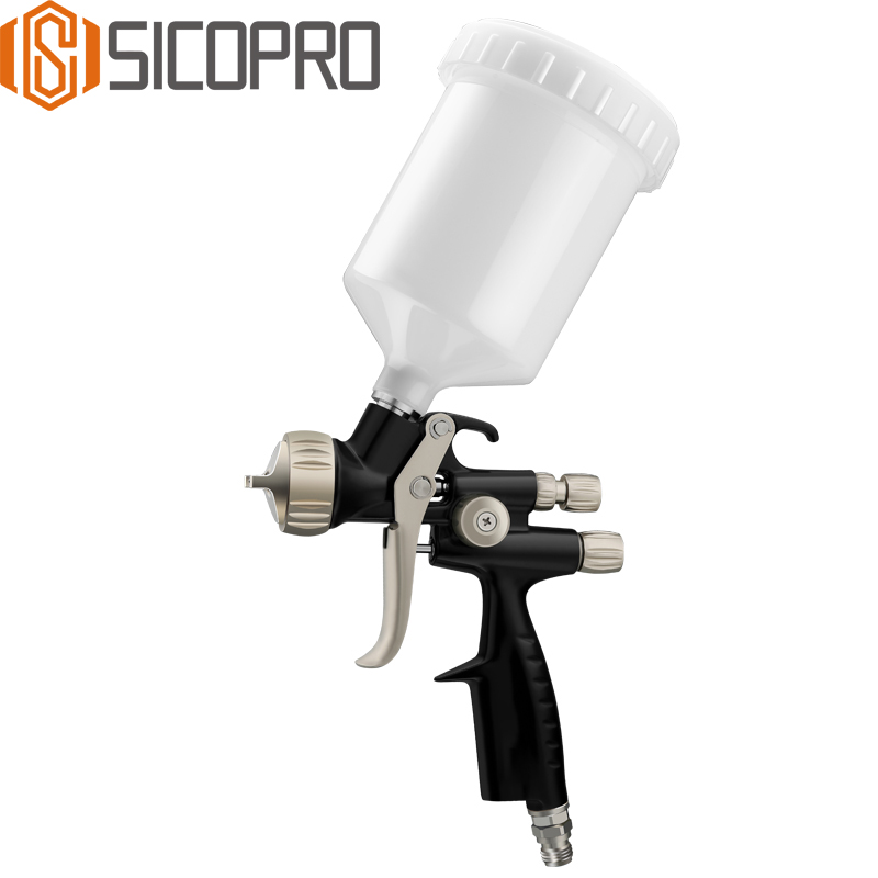 SICOPRO SK-335DL Black LVLP Spray Gun for Automotive Refinish