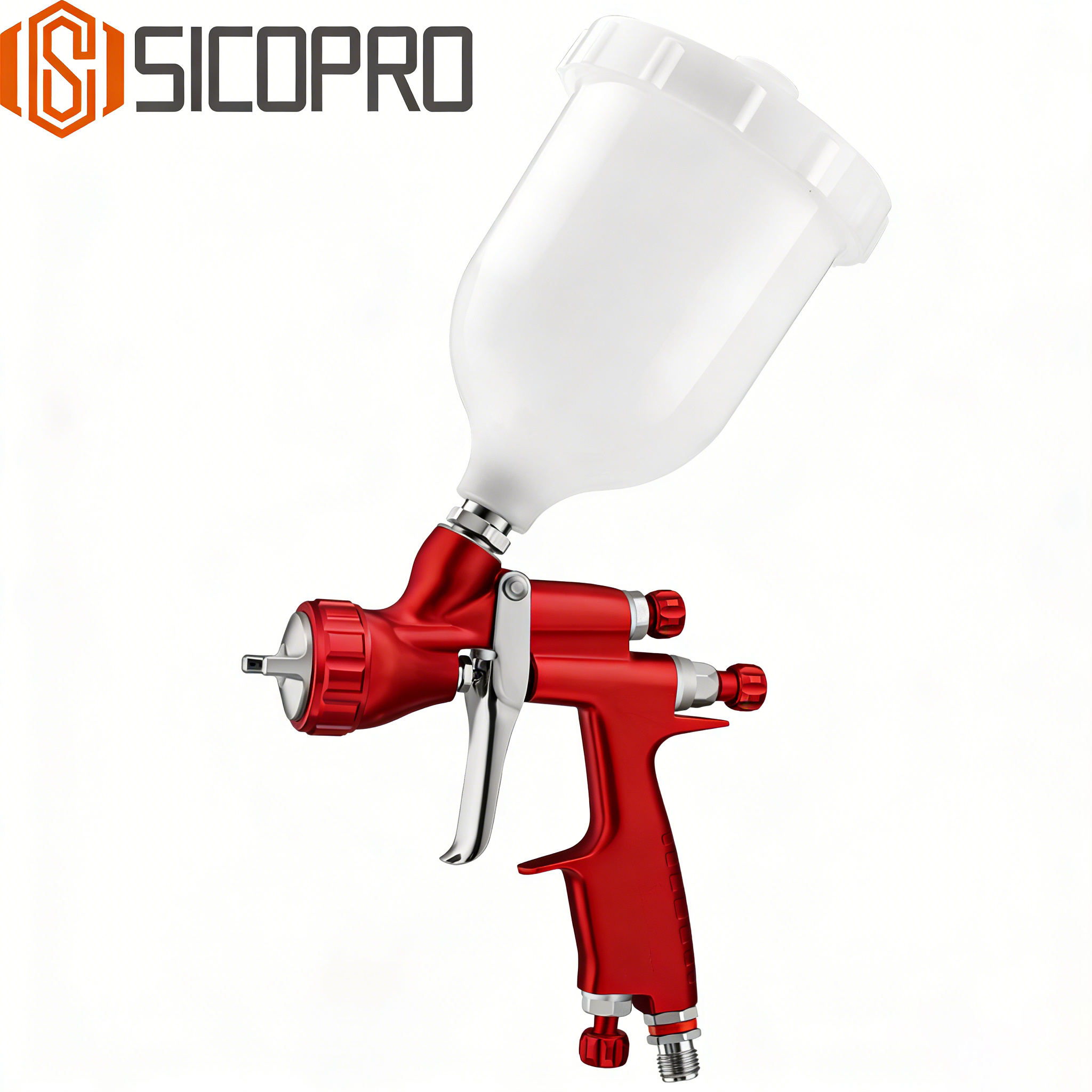 SICOPRO SK-735 LVLP Spray Gun - Red