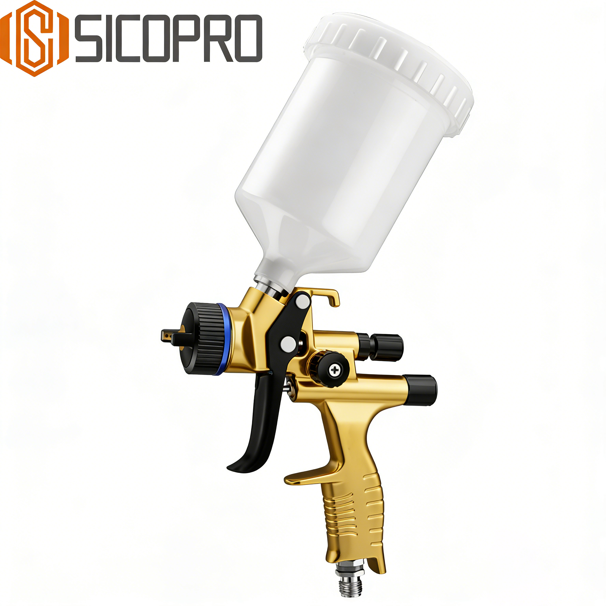 SICOPRO SK2021 LVLP Automotive Spray Gun – Gold Edition