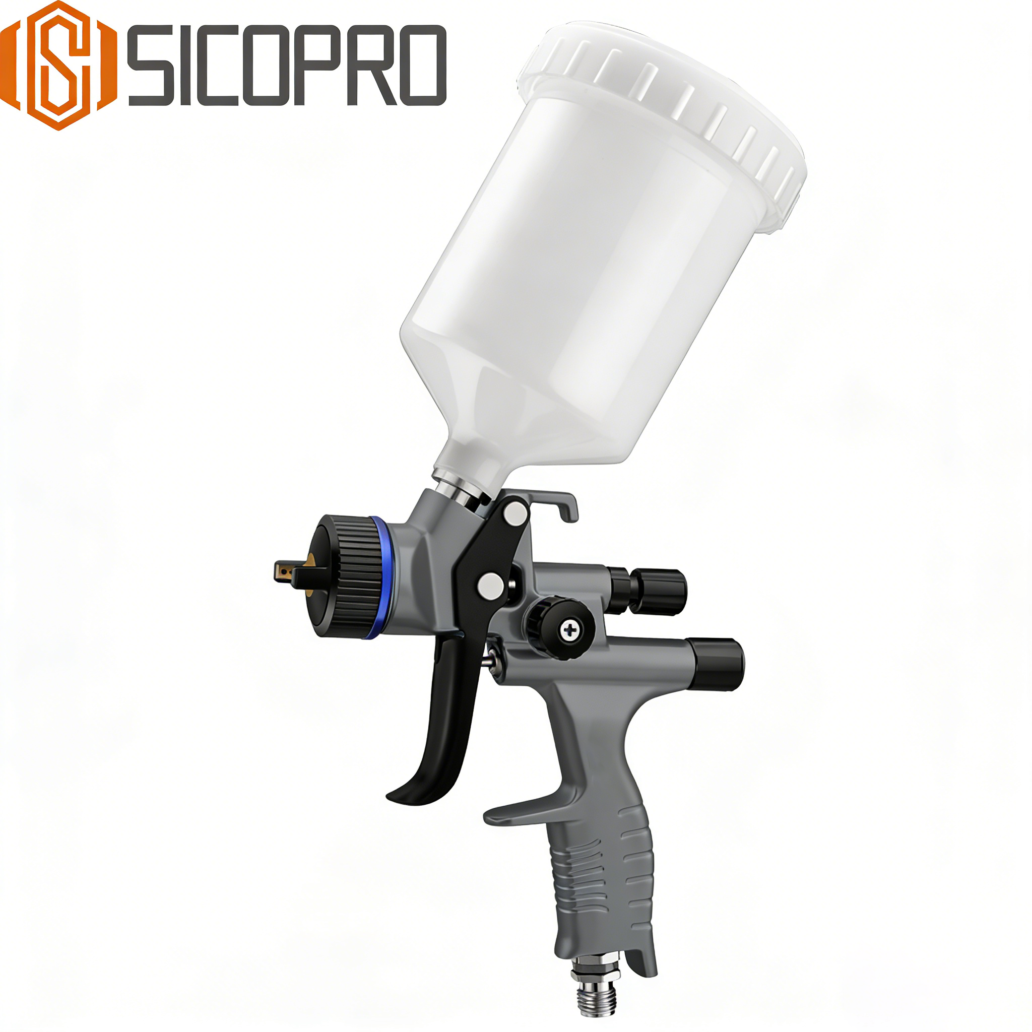 SICOPRO SK2021 LVLP Automotive Spray Gun – Silver Edition