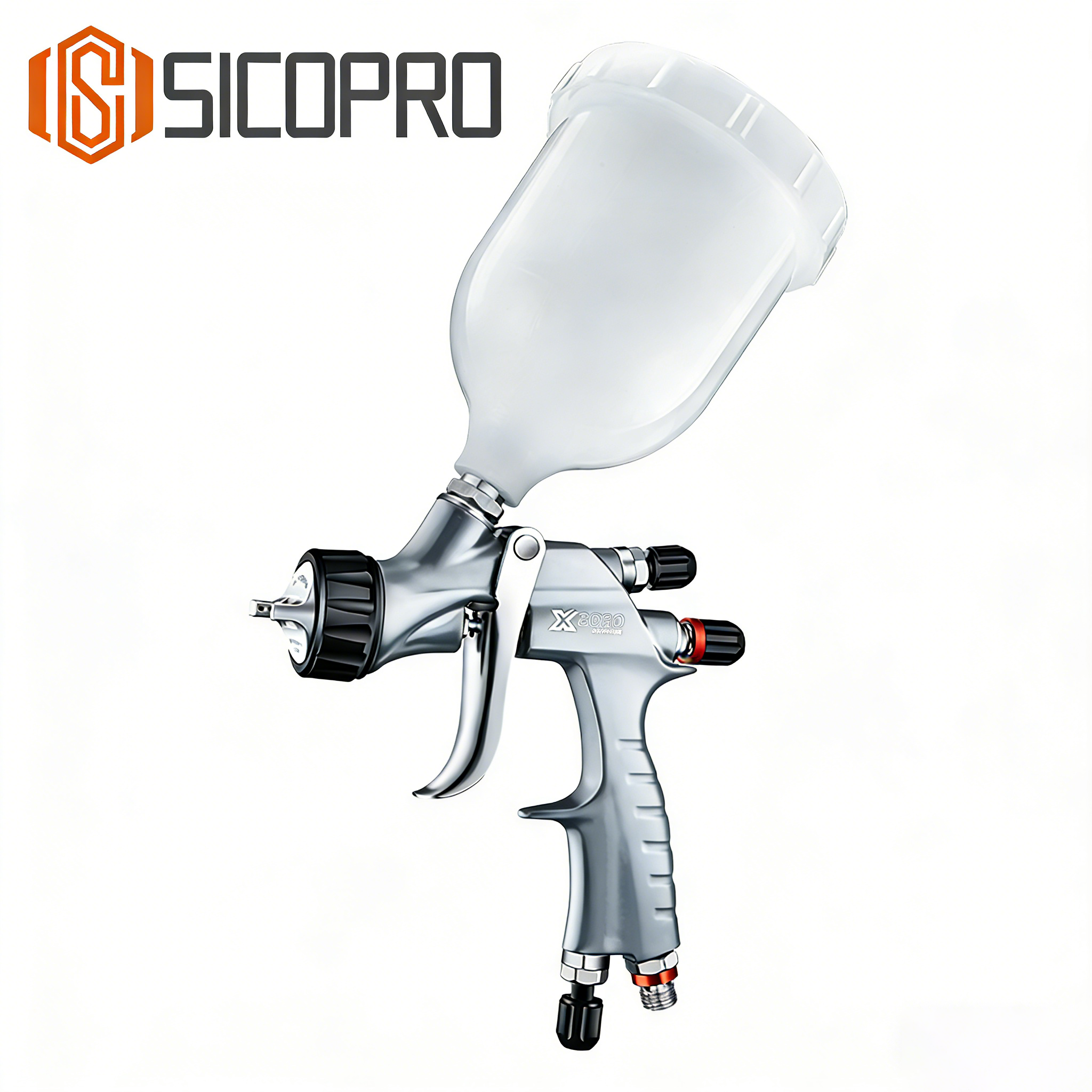 SICOPRO X-2020 LVLP Spray Gun - Silver