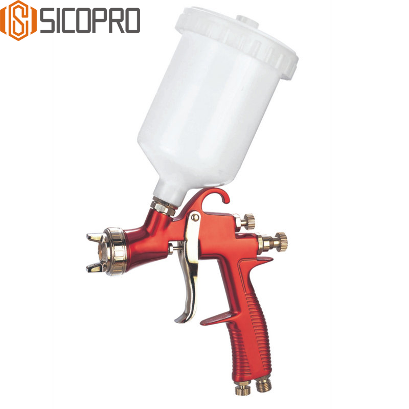 S-400 LVLP Gravity Feed Spray Gun – Red Body, High Precision Atomization