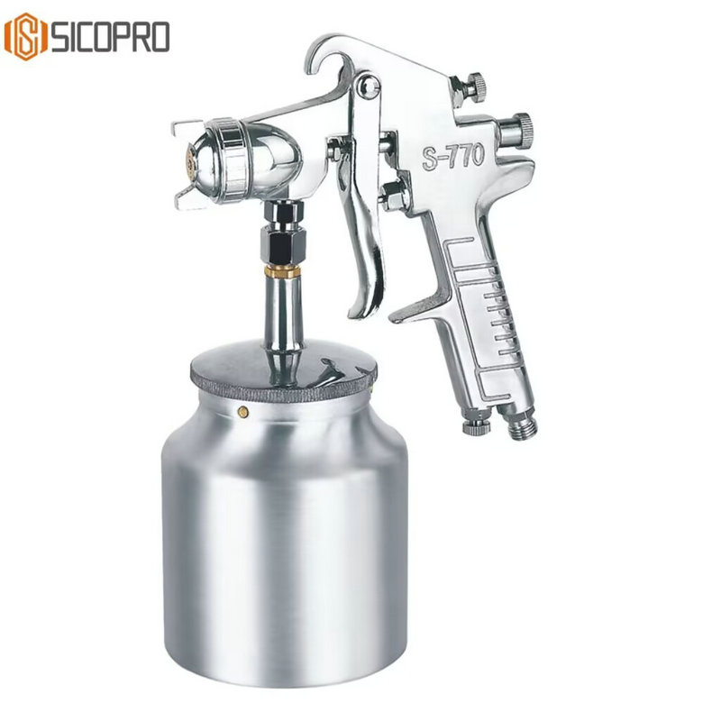 Professional Pneumatic Spray Gun Model S‑770S – 1 L Suction Feed Aluminum Body