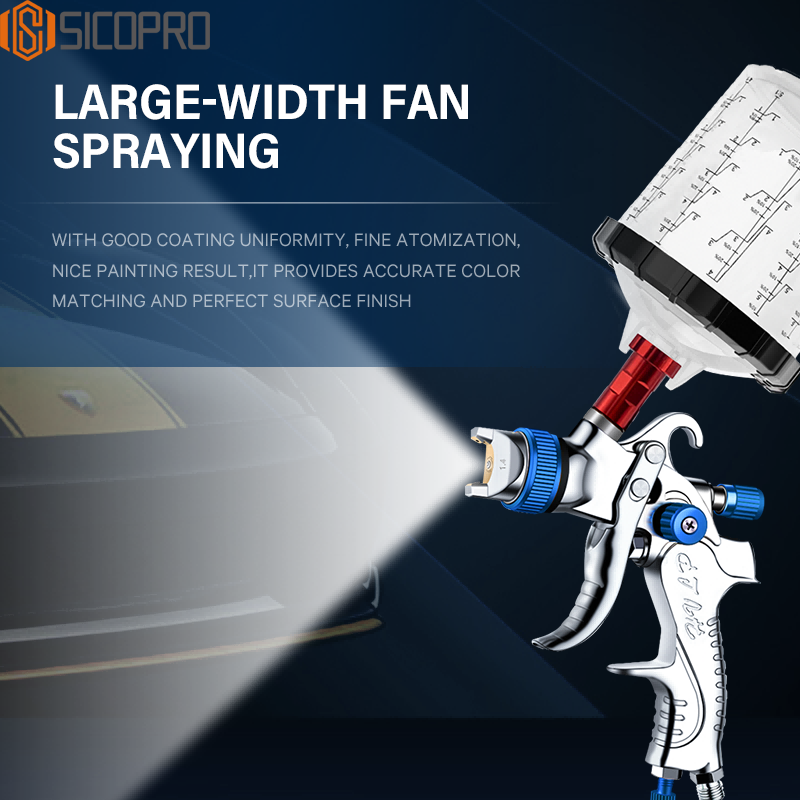 SICOPRO SK-2008 Spray Gun – Large Width Fan Spraying