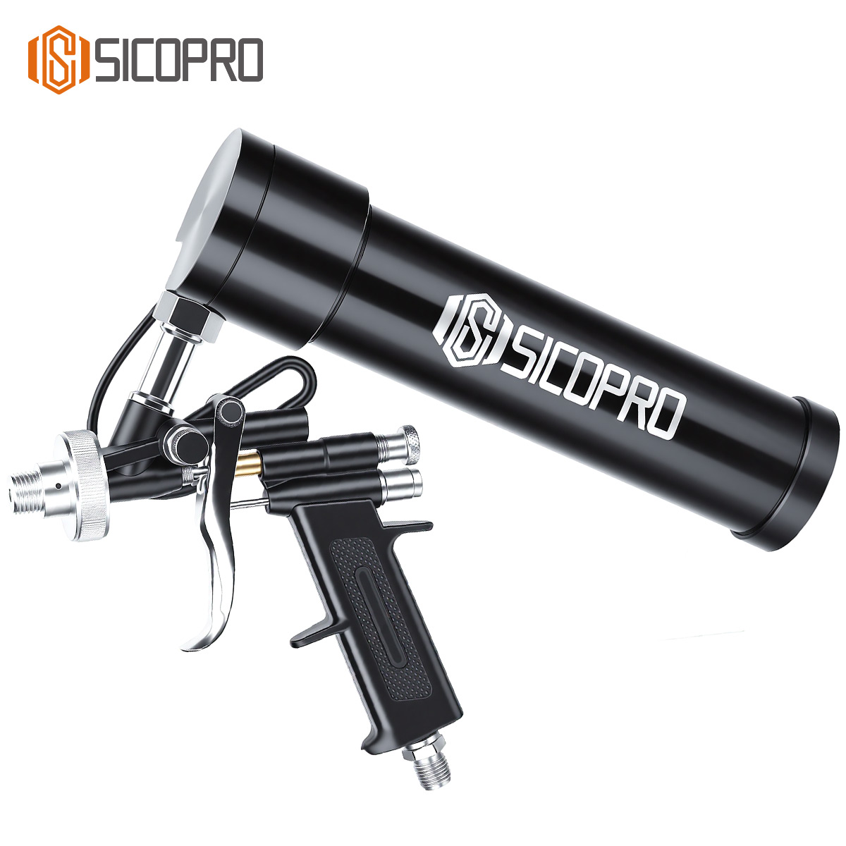 SICOPRO SK103 Pneumatic Caulking Gun – High Pressure Aluminum Sealant Applicator