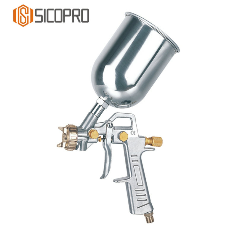 SICOPRO TE-80G High-Performance Gravity Feed LVLP Spray Gun for Automotive & Industrial Applications