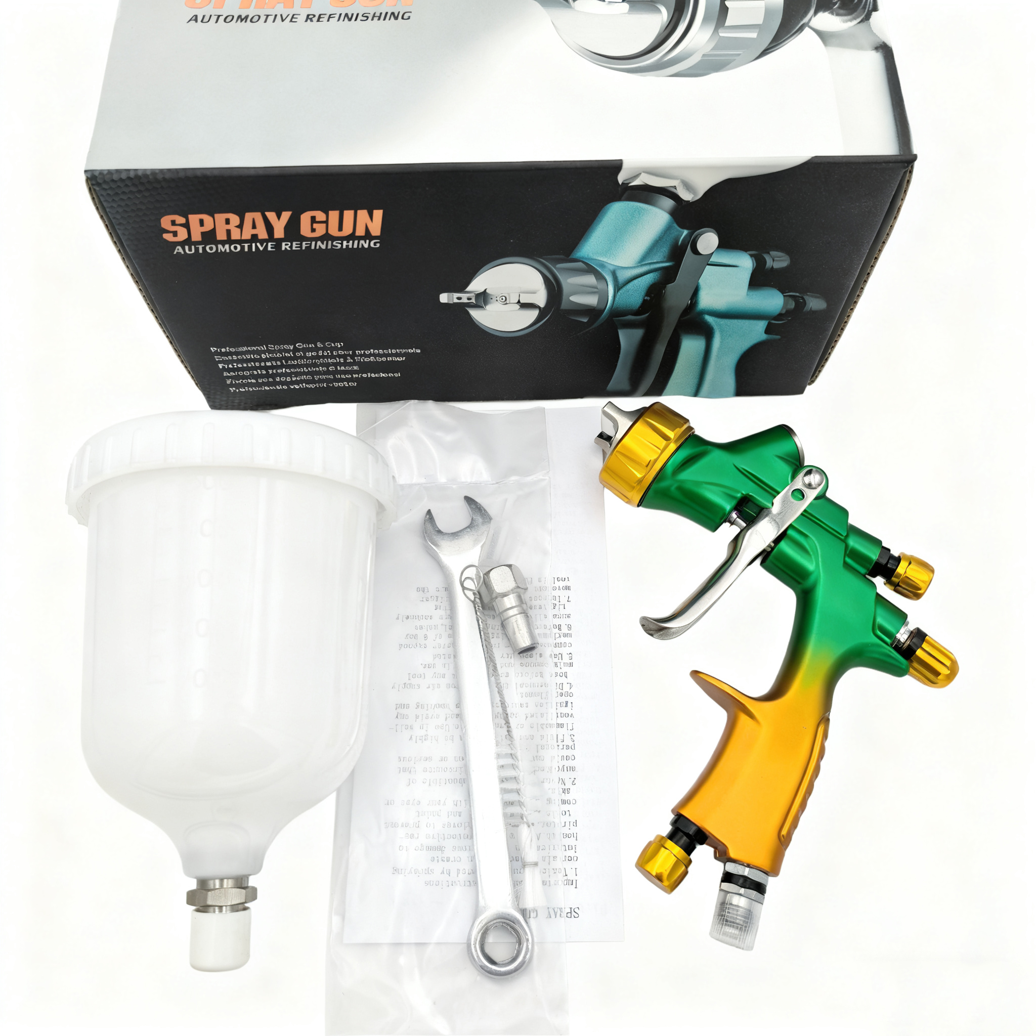 V-8007 LVLP Automotive Refinish Spray Gun – High Precision Low Pressure Paint Sprayer