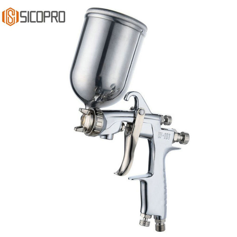 Professional Pneumatic Spray Gun Model W‑101G – 400/600 ml Gravity Feed Aluminum Body