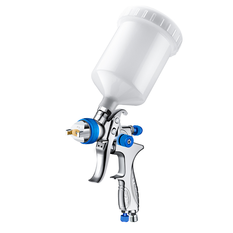 H-887P HVLP Spray Gun with 600ml Cup – Adjustable Nozzle for Automotive & Industrial Painting