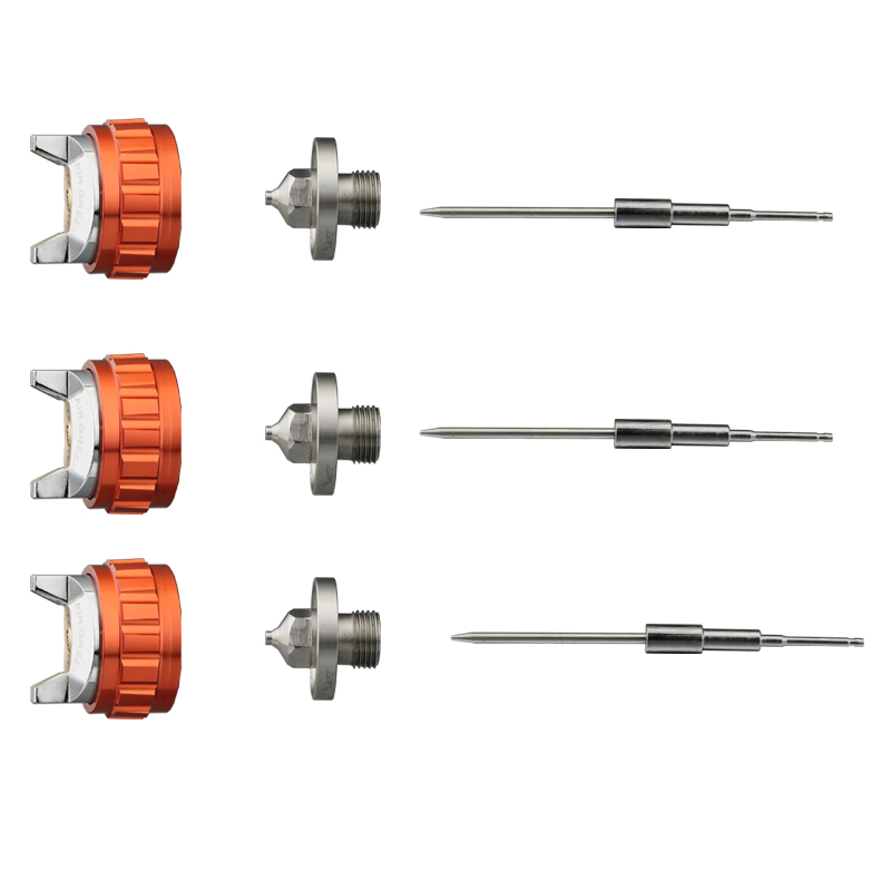 AirGreen HVLP Gravity Spray Gun Full Kit – Red Control Professional Paint Gun 1.3mm with Accessories