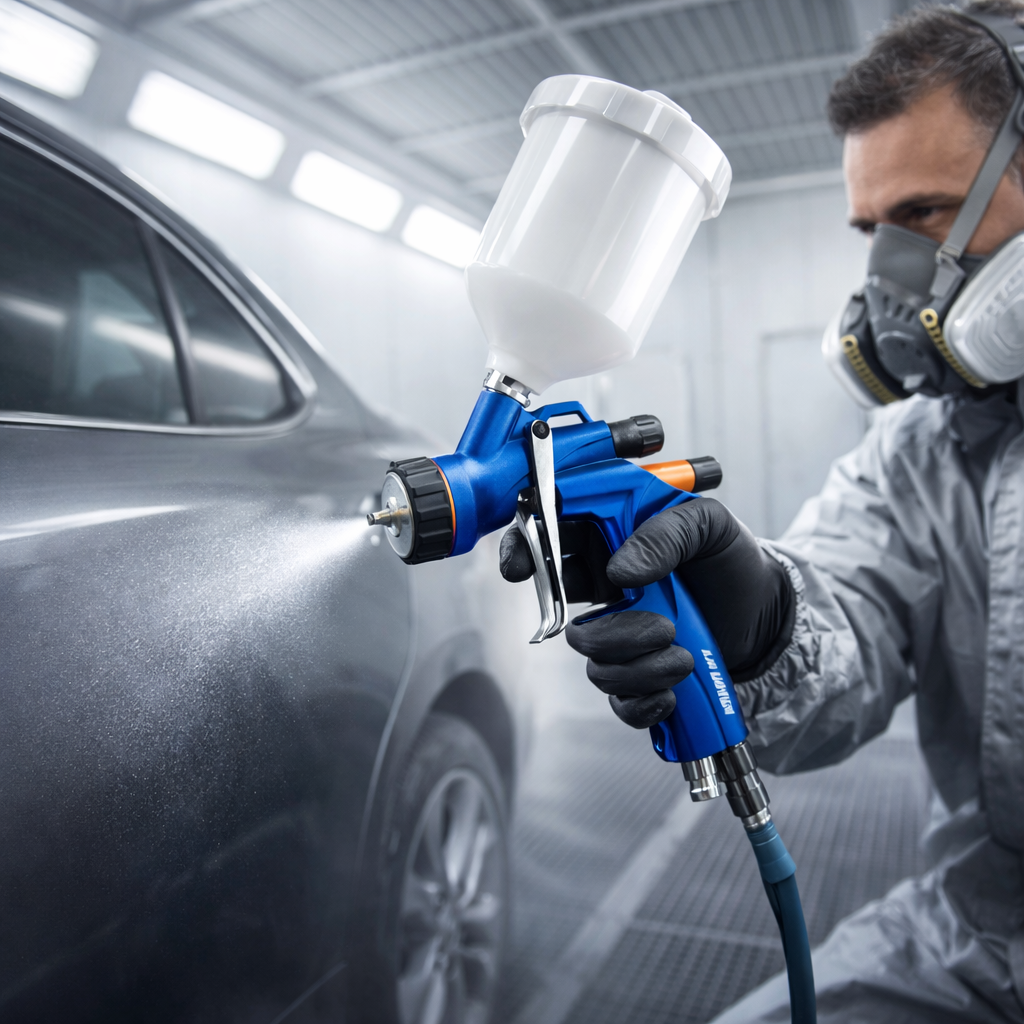 600ml LVLP Gravity Spray Gun 1.4mm Professional Car Paint Air Spray Tool