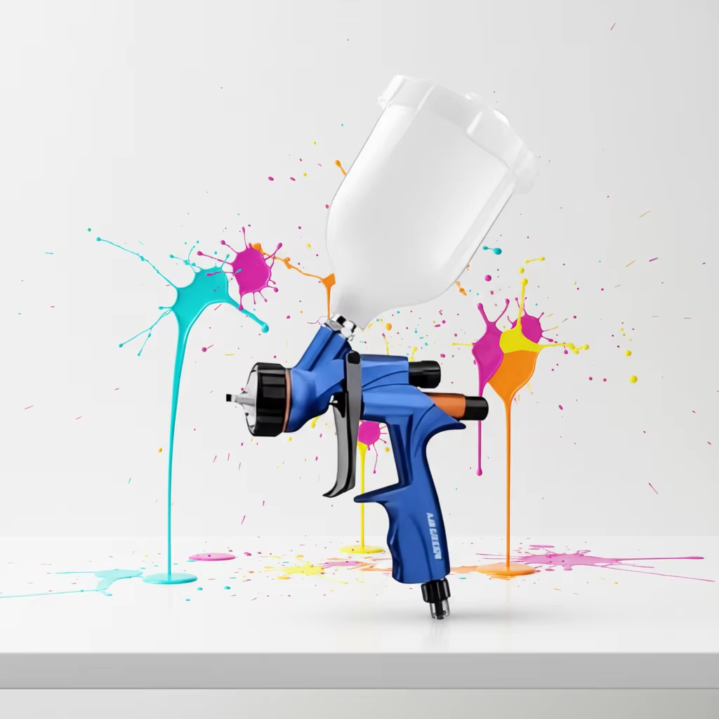 Professional Pneumatic LVLP Spray Gun 1.4mm Gravity Feed Automotive Coating Gun