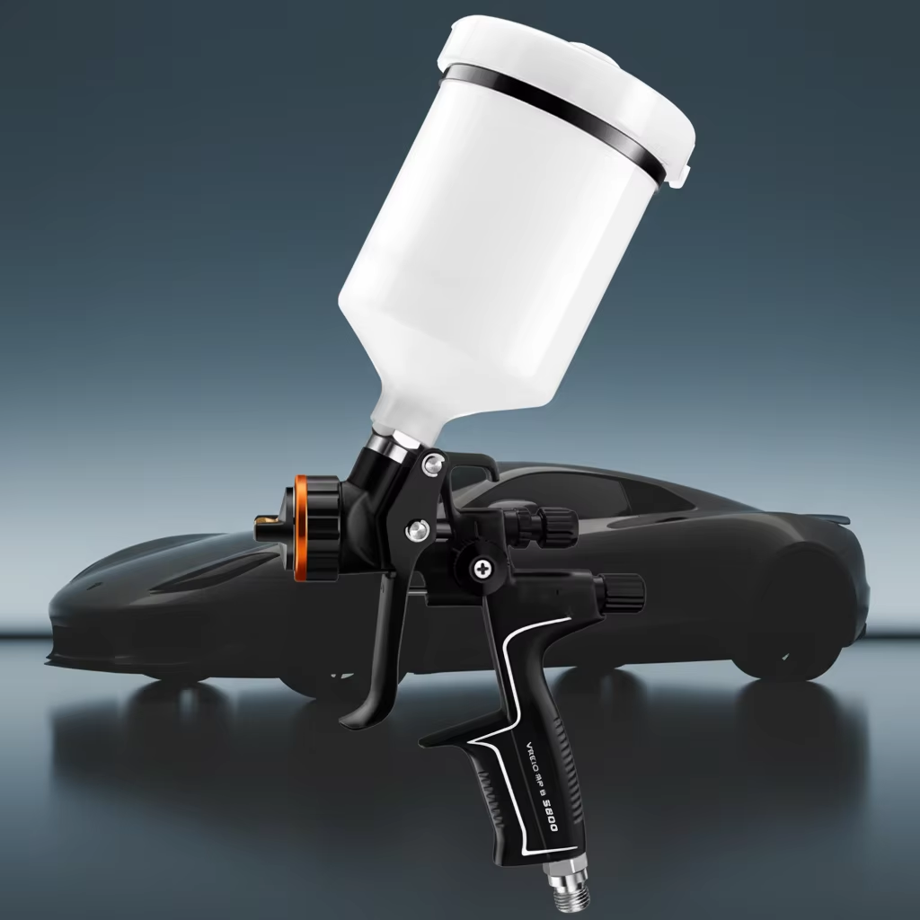 SK-5800B Automotive LVLP Spray Gun Gravity Feed High Efficiency Air Spray Gun