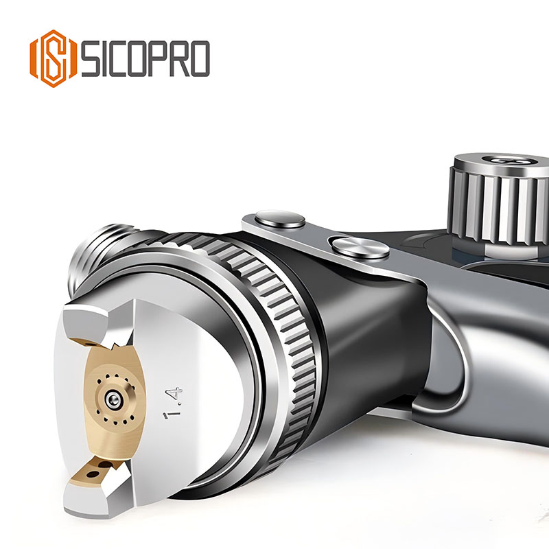 SICOPRO LVLP Refinished Spray Gun – 1.4mm Nozzle for Automotive and Furniture Paint