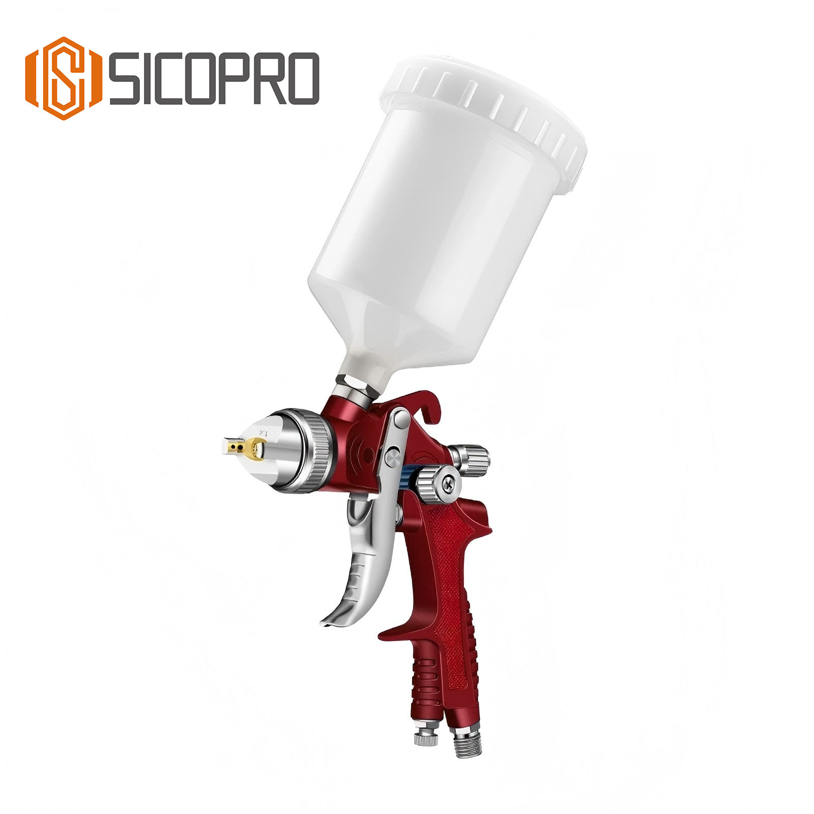 SICOPRO Red LVLP Spray Gun – Precision Automotive & DIY Coating Tool
