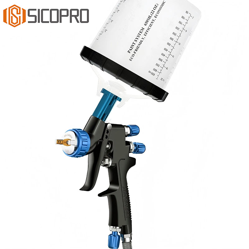 Advanced LVLP Spray Gun – Blue & Black with PPS Cup System