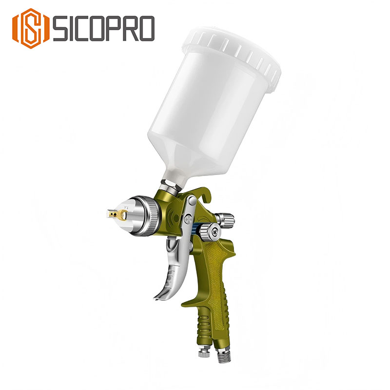 897 Yellow LVLP Spray Gun - Gravity Feed Refinishing Tool