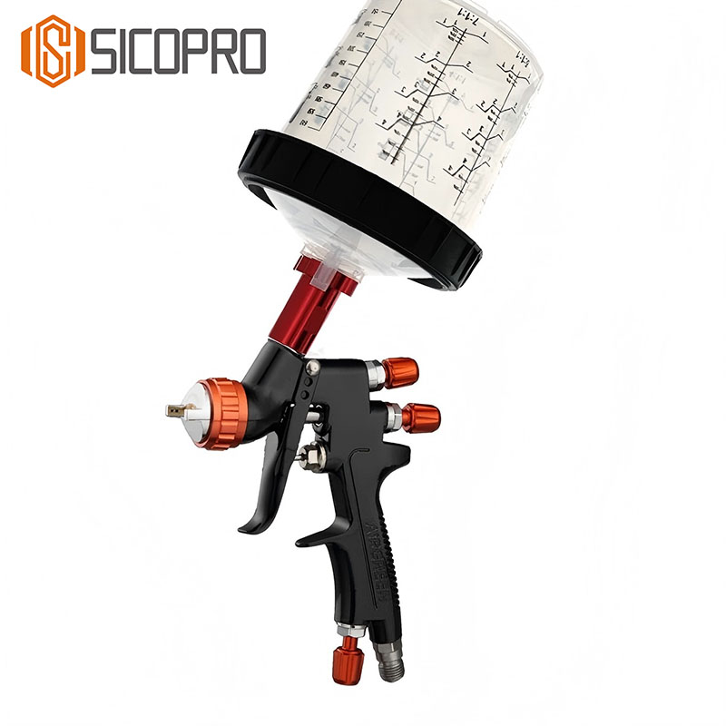 SK-791 LVLP Spray Gun with Disposable Cup for Quick Painting Jobs
