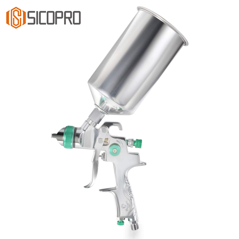 AS-1009 Professional LVLP Spray Gun with Stainless Steel Cup