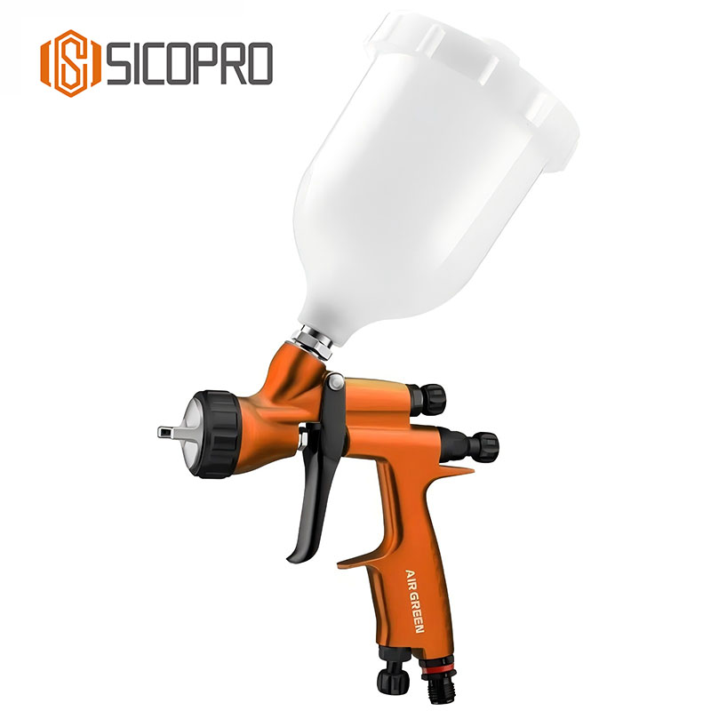 SK-735 SICOPRO High-Efficiency LVLP Spray Gun - Professional Top Gravity Feed Type