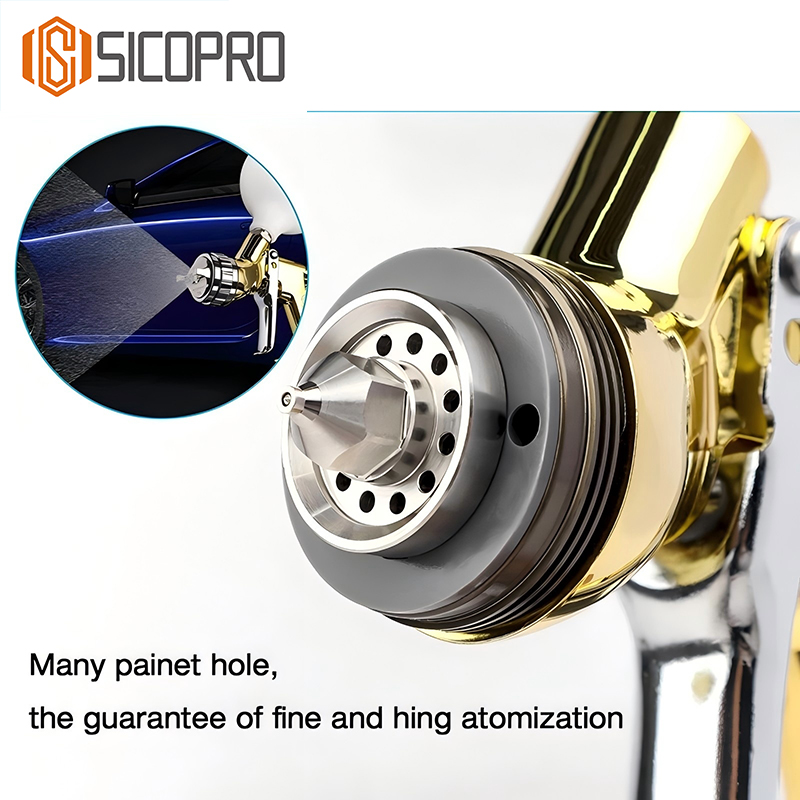 TTS LVLP Spray Gun for Refinished Painting - High Atomization Nozzle