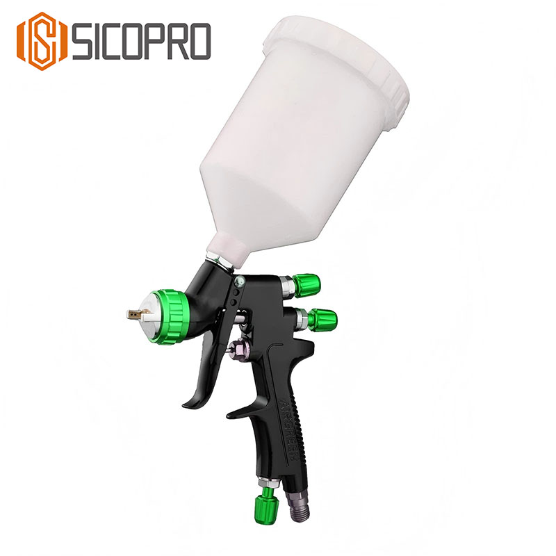 LVLP Spray Gun 791 - High Precision Black & Green Sprayer
