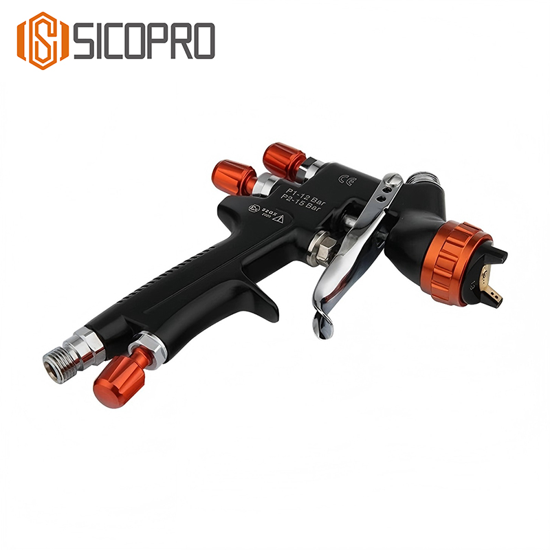SICOPRO Air Green LVLP Spray Gun Kit - Full Set for Automotive Refinish