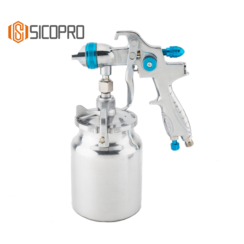 SK887 Premium LVLP Spray Gun with Suction Cup – Ideal for Industrial Refinishing