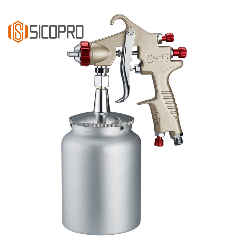 W-77 Professional LVLP Spray Gun with Stainless Steel Cup