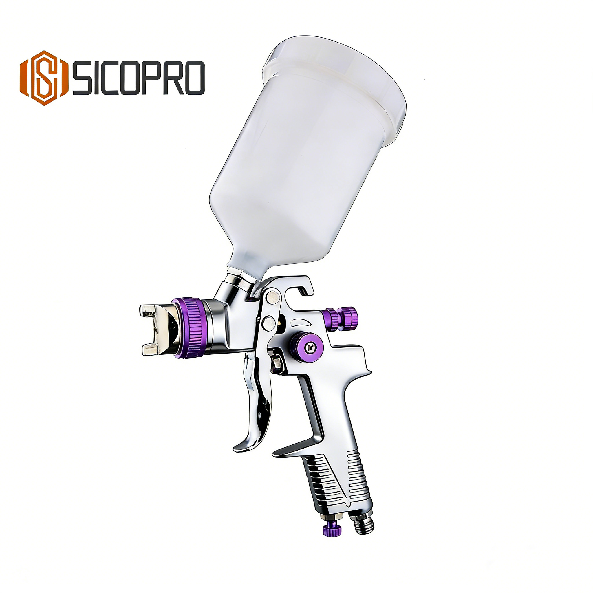 H970P LVLP Gravity Feed Spray Gun - High Precision Automotive Paint Sprayer