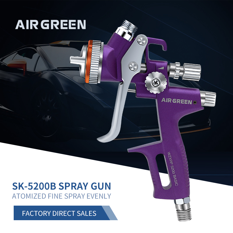 Professional Gravity‑Feed Spray Gun with Top Cup – Model SK‑5200B