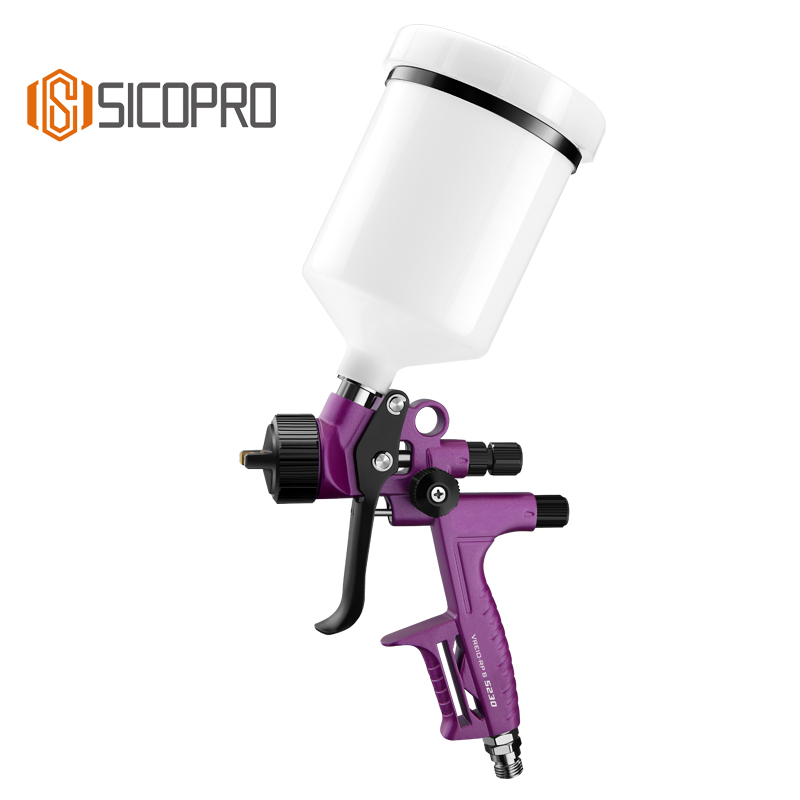 SK5280 Professional LVLP Spray Gun with Gravity Feed for Auto Body Refinishing