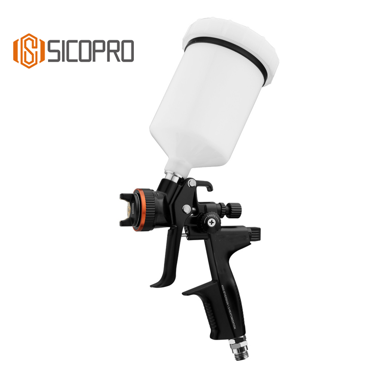 SK-4000 LVLP Gravity Feed Spray Gun with Plastic Cup