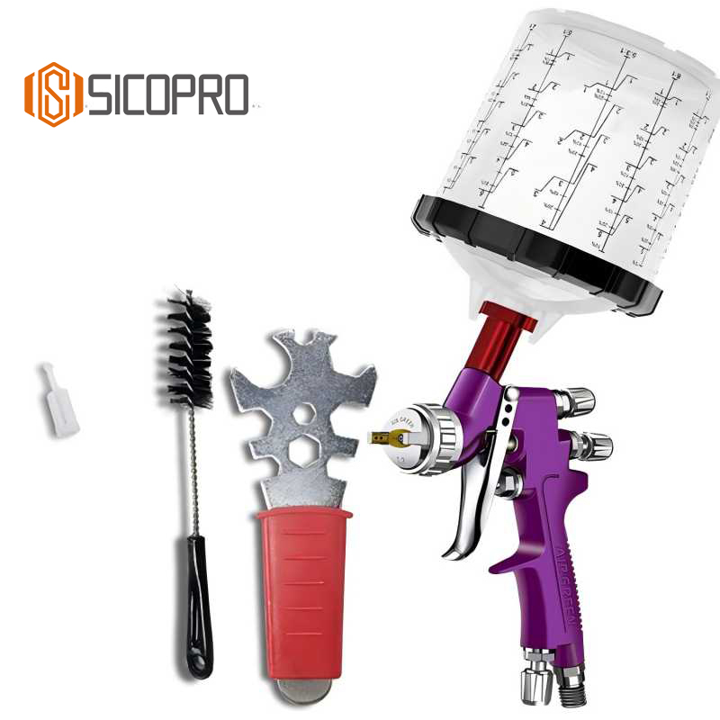 Refinish LVLP Spray Gun Kit with PPS Cup - Professional Automotive Tool