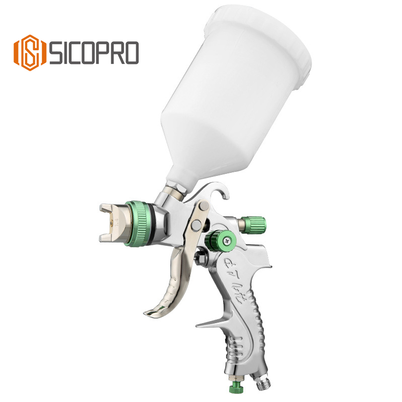 SK2008 SICOPRO Green LVLP Gravity Spray Gun for Automotive & Wood Finishing