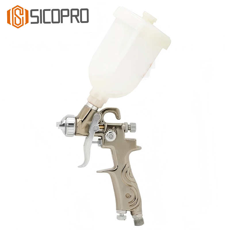 SK‑350 LVLP Gravity Feed Spray Gun (White Cup Edition)