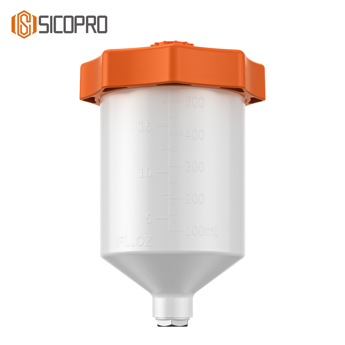 600ml Disposable Paint Cup with Lid for LVLP Spray Guns – SicoPro Gravity Feed Paint Cup