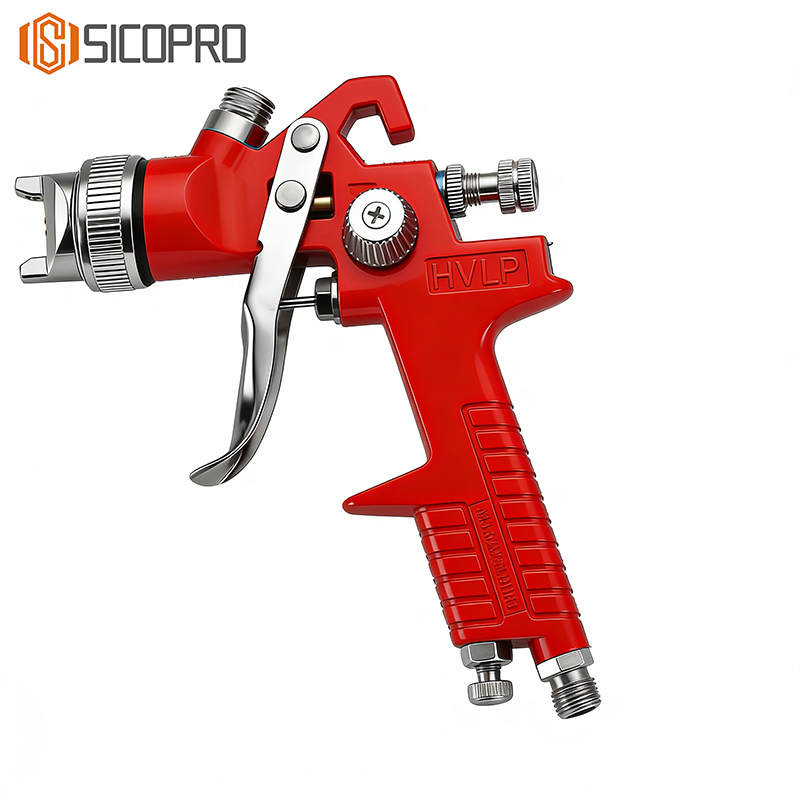 Red HVLP Spray Gun SK-827 – High Precision Paint Application Tool
