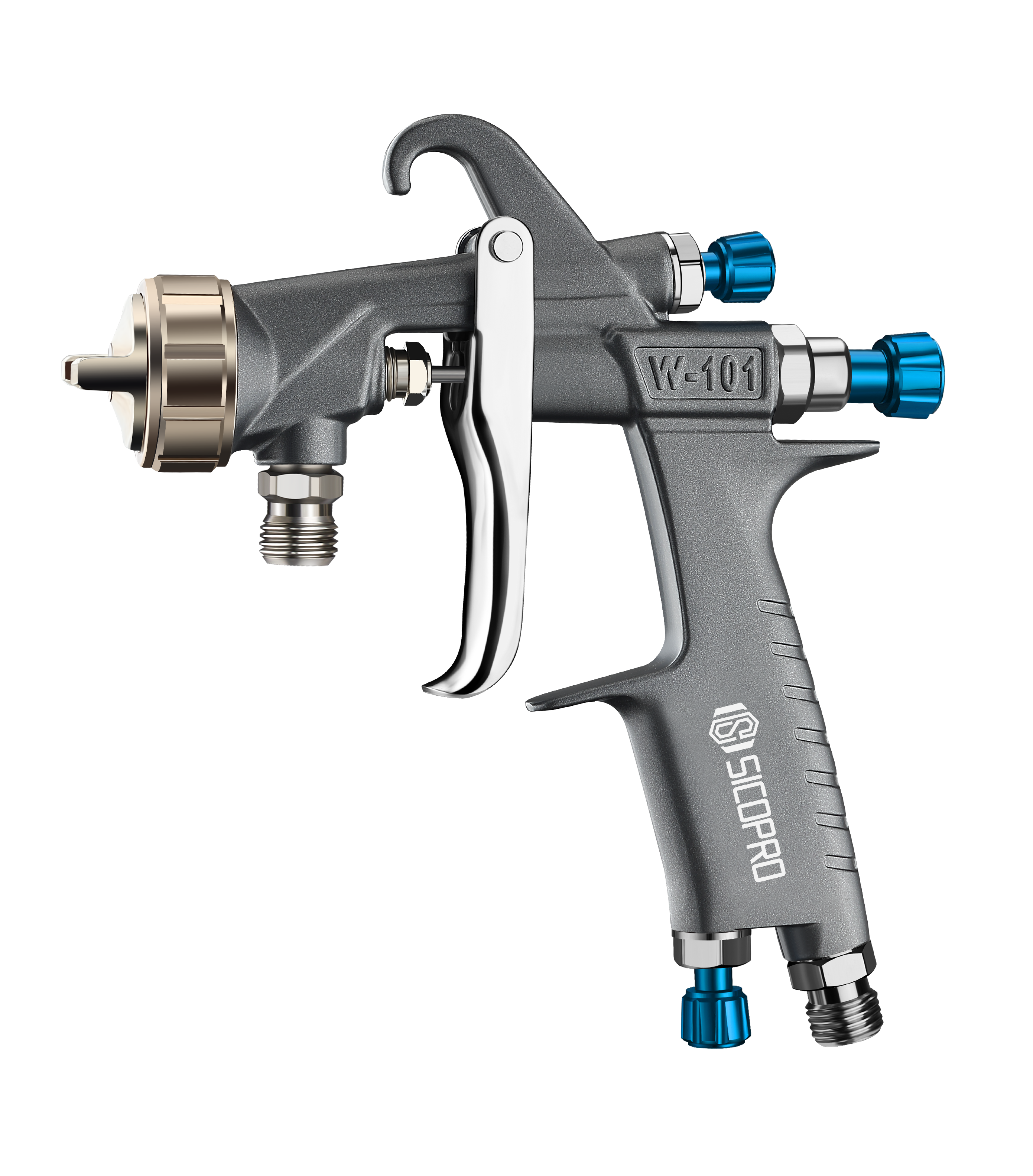 SicoPro SK-101PR LVLP Gravity Feed Spray Gun – Precision Refinish Gun for Automotive & Woodwork