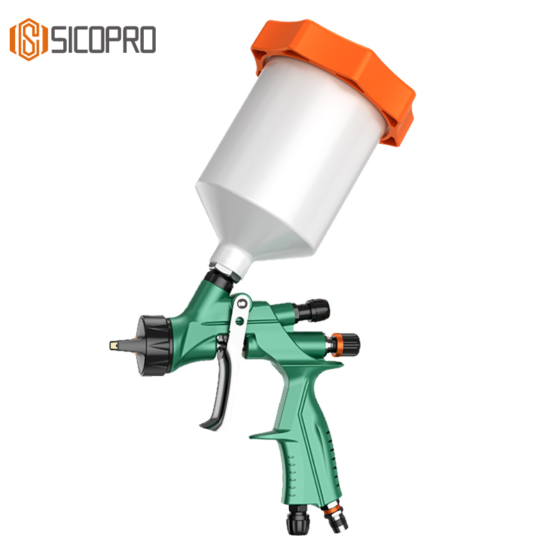 SICOPRO SK200 HVLP Gravity Spray Gun | Adjustable High Precision Sprayer 600ml Cup