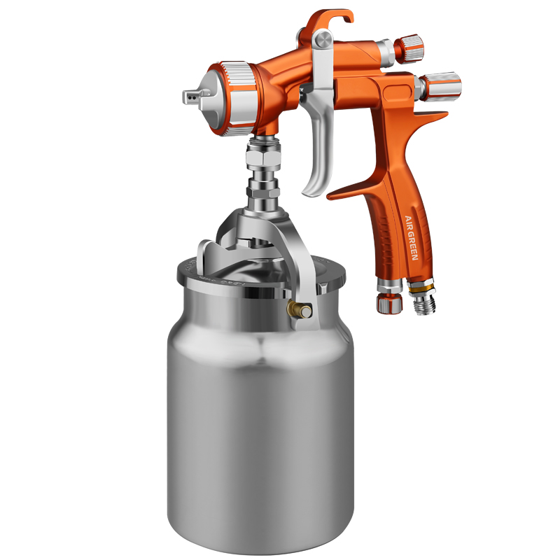 Durable Siphon Feed Spray Gun with 1000ml Cup for Industrial and Woodworking Applications