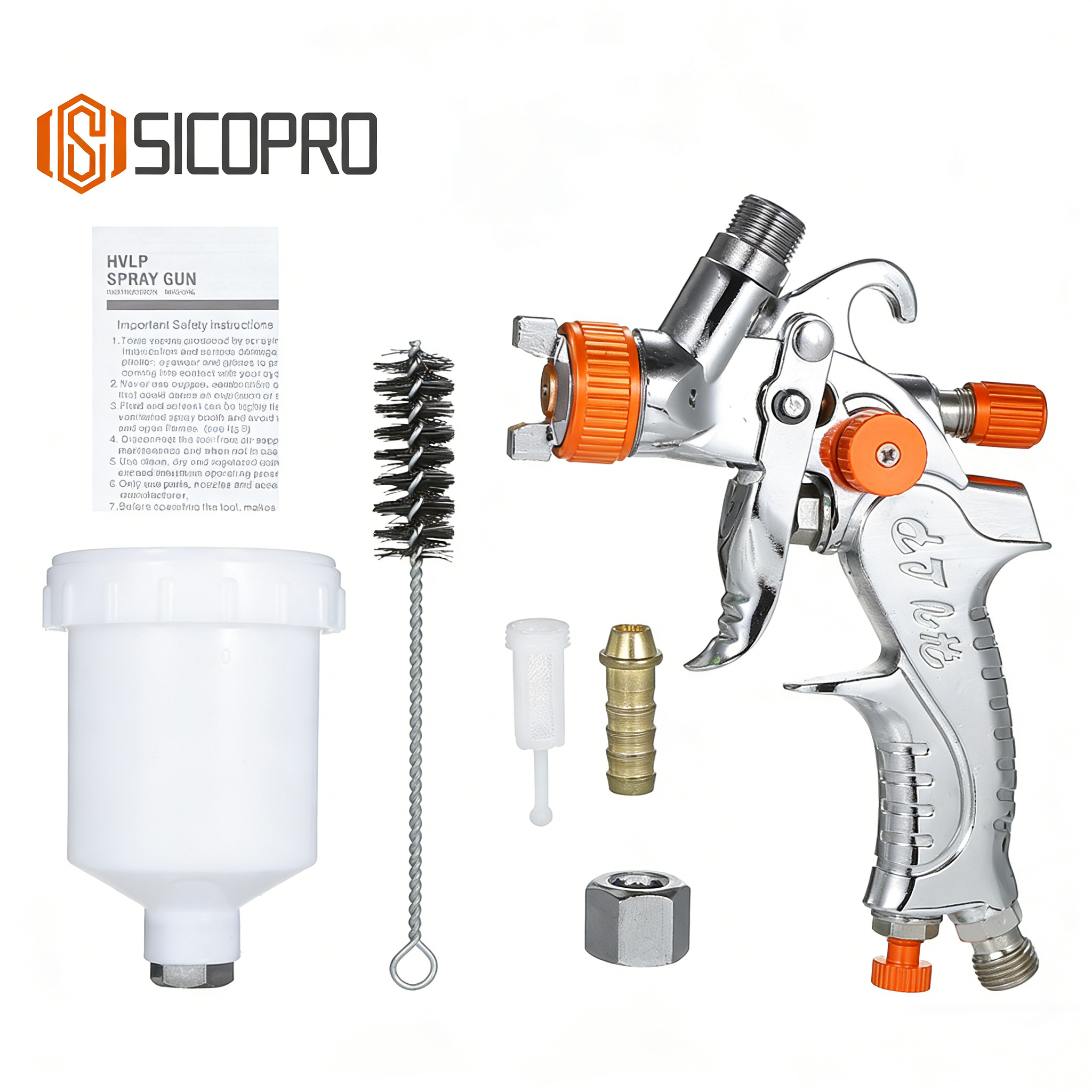 SICOPRO Mini2006 LVLP Spray Gun - Orange Edition