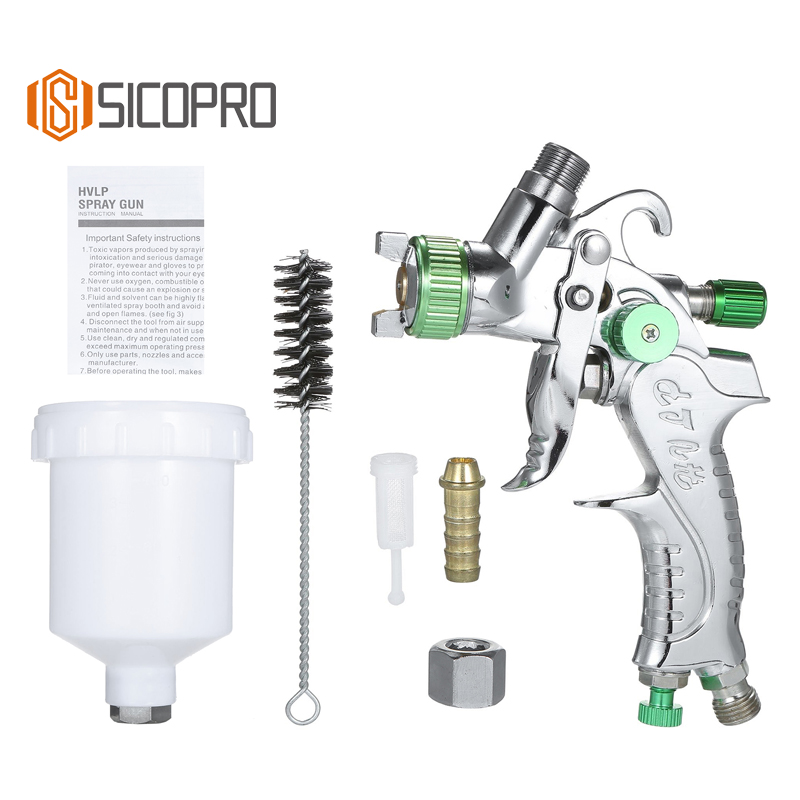 MINI2008 LVLP Spray Gun - Green Knob - Low Overspray Precision Sprayer