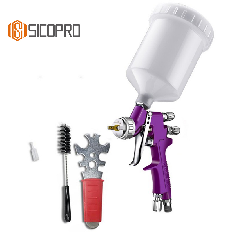 SK791 HVLP Spray Gun with Cleaning Kit - High Precision Car Refinishing Tool