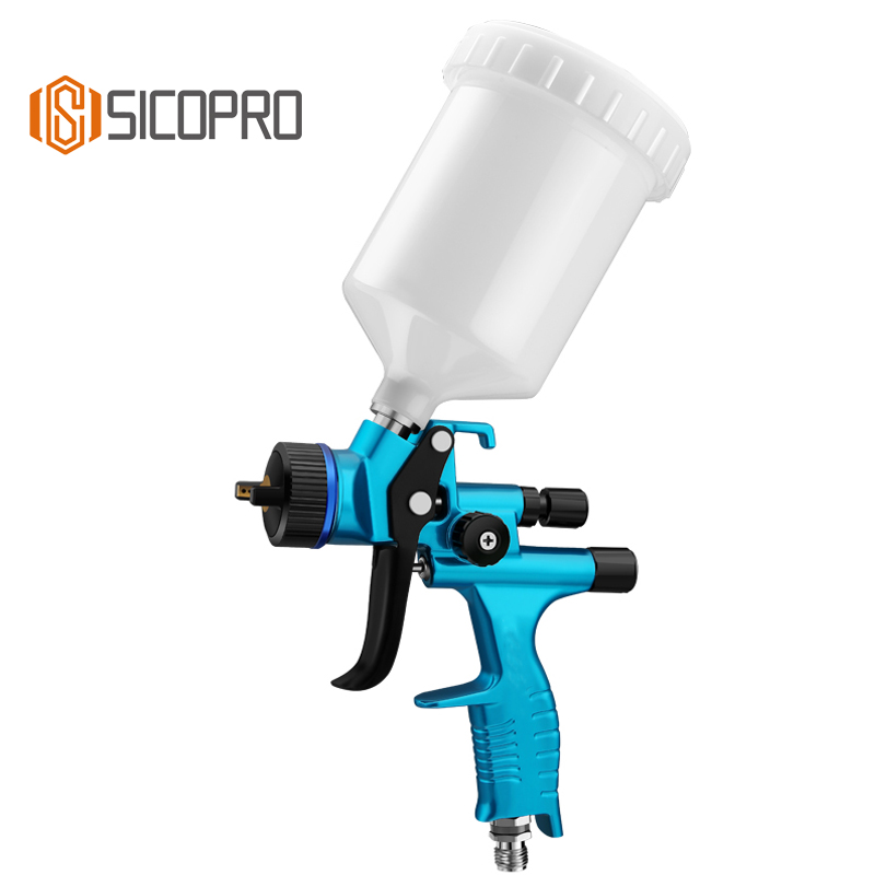 SK2021 SICOPRO LVLP Blue Gravity Spray Gun - Fine Finish and Efficiency