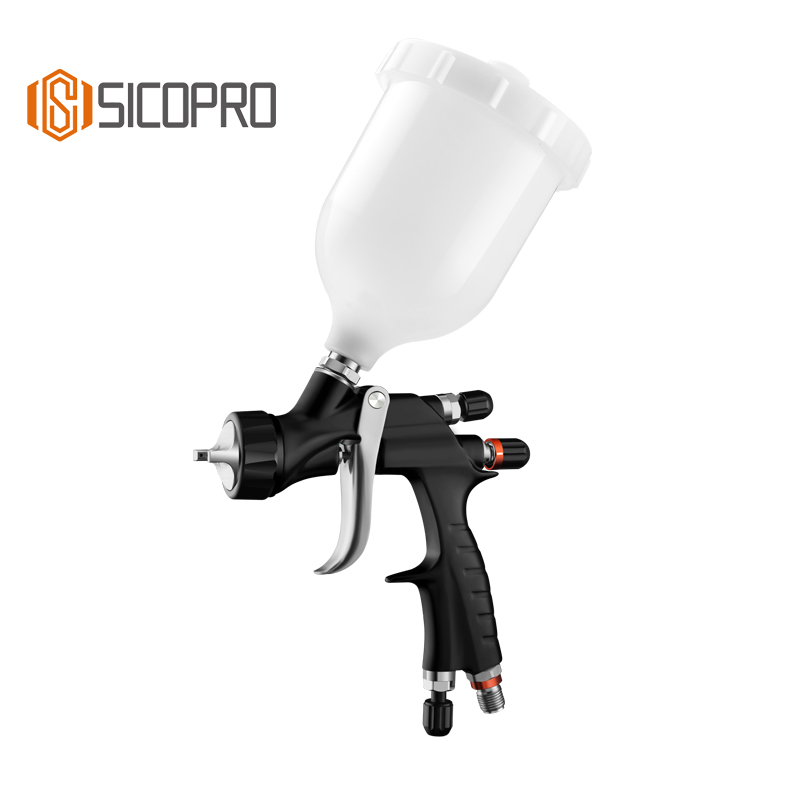 X2020 BLACK LVLP Spray Gun with HVLP Efficiency for Fine Automotive Finishes