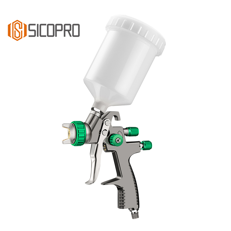 SK2011 SICOPRO Green LVLP Spray Gun - High Precision for Car & Wood Finishing