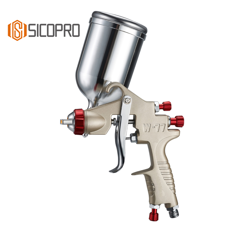 W-77 LVLP Spray Gun with Large Suction Cup for Industrial Applications